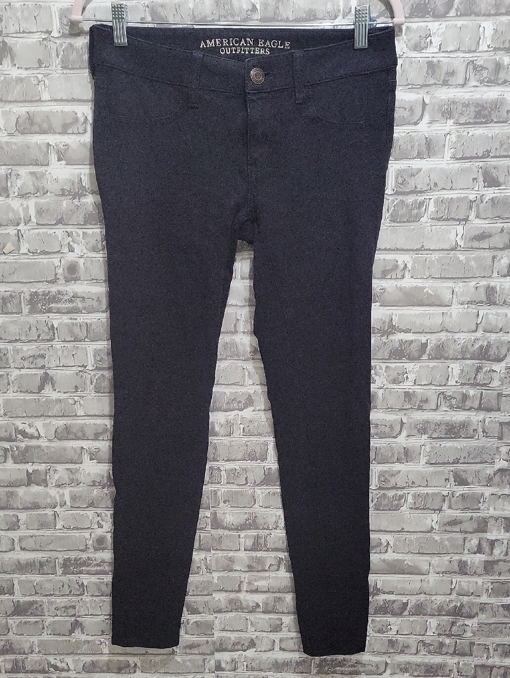 American Eagle Jegging Super Stretch Pants, Womens Size 6 Black,  Skinny Bodycon